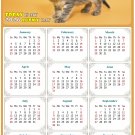 2026 Peel & Stick Calendar - Today is my Lucky Day Removable - Cat 018 (12"x 8")