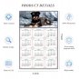 2026 Peel & Stick Calendar - Today is my Lucky Day Removable - Dogs 010 (9"x 6")