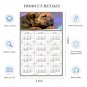 2026 Peel & Stick Calendar - Today is my Lucky Day Removable - Dogs 012 (9"x 6")