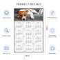 2026 Peel & Stick Calendar - Today is my Lucky Day Removable - Dogs 017 (9"x 6")