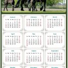 2026 Peel & Stick Calendar - Today is my Lucky Day Removable - Horses 05 (12"x 8")