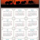 2026 Peel & Stick Calendar - Today is my Lucky Day Removable - Horses 011 (12"x 8")