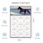 2026 Peel & Stick Calendar - Today is my Lucky Day Removable - Horses 015 (12"x 8")
