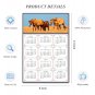 2026 Peel & Stick Calendar - Today is my Lucky Day Removable - Horses 017 (12"x 8")