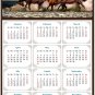 2026 Peel & Stick Calendar - Today is my Lucky Day Removable - Horses 01 (12"x 8")