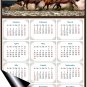 2026 Peel & Stick Calendar - Today is my Lucky Day Removable - Horses 01 (12"x 8")