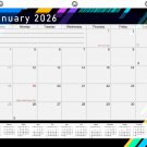 2026 Calendar 12 Months Student Calendar / Planner for 3-Ring Binder v013
