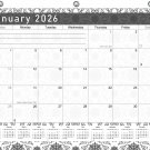 2026 Calendar 12 Months Student Calendar / Planner for 3-Ring Binder - B&W v014 2026 Calendar 12 Months Student Calendar / Planner for 3-Ring Binder - B&W v014