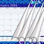 2026 Calendar 12 Months Student Calendar / Planner for 3-Ring Binder v017