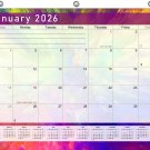 2026 Calendar 12 Months Student Calendar / Planner for 3-Ring Binder v026