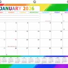 2026 Calendar 12 Months Student Calendar / Planner for 3-Ring Binder v028