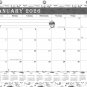 2026 Calendar 12 Months Student Calendar / Planner for 3-Ring Binder - B&W v030
