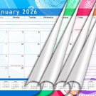 2026 Calendar 12 Months Student Calendar / Planner for 3-Ring Binder - v002