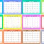 2026 Calendar 12 Months Student Calendar / Planner for 3-Ring Binder -v007
