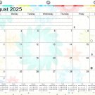 2025 - 2026 Academic Year 12 Months Student Calendar / Planner for 3-Ring v008