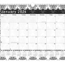 2026 Monthly Spiral-Bound Wall/Desk Calendar - 12 Months - (Edition #08)