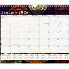 2026 Monthly Spiral-Bound Wall/Desk Calendar - 12 Months - (Edition #012)