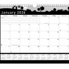 2026 Monthly Spiral-Bound Wall/Desk Calendar - 12 Months - (Edition #015)