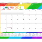 2026 Monthly Spiral-Bound Wall/Desk Calendar - 12 Months - (Edition #028)