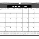 2026 Monthly Spiral-Bound Wall/Desk Calendar - 12 Months - (Edition #031)
