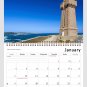 2026 Spiral-bound Wall Calendar (Lighthouse) - 12 Months Desktop / Wall Calendar/ Planner