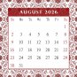 2026 CD-Style Desk Calendar 12 Months Calendar/Planner / (Edition #014)