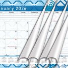 2026 Monthly Spiral-Bound Wall/Desk Calendar - 12 Months - (Edition #04)