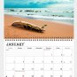 2026 Spiral-bound Wall Calendar (Beaches) - 12 Months Desktop (11x17)