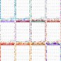 2026 Wall Calendar Spiral-bound Twin-Wire Binding - 12 Months Planner 11" x 17" - (Flowers 01)