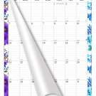 2026 Wall Calendar Spiral-bound Twin-Wire Binding - 12 Months Planner 11" x 17" - (Flowers 01)