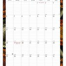 2026 Wall Calendar Spiral-bound Twin-Wire Binding - 12 Months Planner 11" x 17" - (Fractal 09)