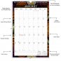 2026 Wall Calendar Spiral-bound Twin-Wire Binding - 12 Months Planner 11" x 17" - (Fractal 09)