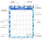 2026 Wall Calendar Spiral-bound Twin-Wire Binding - 12 Months Planner 8.5" x 11" - (Flowers 01)