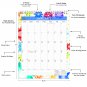 2026 Wall Calendar Spiral-bound Twin-Wire Binding - 12 Months Planner 8.5" x 11" - (Paisley 06)