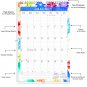 2026 Wall Calendar Spiral-bound Twin-Wire Binding - 12 Months Planner 8.5" x 11" - (Paisley 06)
