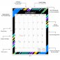 2026 Wall Calendar Spiral-bound Twin-Wire Binding - 12 Months Planner 8.5" x 11" - (Edition #08)