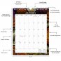 2026 Wall Calendar Spiral-bound Twin-Wire Binding - 12 Months Planner 8.5" x 11" - (Fractal 09)