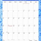 2026 Wall Calendar Spiral-bound Twin-Wire Binding - 12 Months Planner 8.5" x 11" -  (Paisley 15)