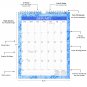 2026 Wall Calendar Spiral-bound Twin-Wire Binding - 12 Months Planner 8.5" x 11" - (Paisley 15)
