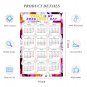 2026 Peel & Stick Calendar - Today is my Lucky Day Removable - 032 (12"x 8")
