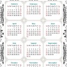 2026 Peel & Stick Calendar - Today is my Lucky Day Removable - 039 (12"x 8")