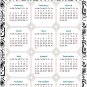 2026 Peel & Stick Calendar - Today is my Lucky Day Removable - 040 (12"x 8")