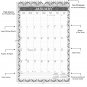 2026 Wall Calendar Spiral-bound Twin-Wire Binding - 12 Months Planner 11" x 17" -  (Edition #03 B&W)