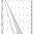 2026 Wall Calendar Spiral-bound Twin-Wire Binding - 12 Months Planner 8.5" x 11" -  #03 (B&W)