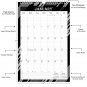 2026 Wall Calendar Spiral-bound Twin-Wire Binding - 12 Months Planner 11" x 17" - (Edition #08 B&W)