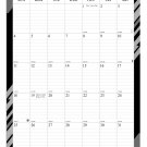 2026 Wall Calendar Spiral-bound Twin-Wire Binding - 12 Months Planner 8.5" x 11" -  #08 (B&W)