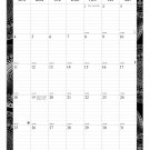 2026 Wall Calendar Spiral-bound Twin-Wire Binding - 12 Months Planner 11" x 17" -  (Edition #09 B&W)