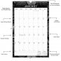 2026 Wall Calendar Spiral-bound Twin-Wire Binding - 12 Months Planner 11" x 17" -  (Edition #09 B&W)
