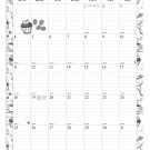 2026 Wall Calendar Spiral-bound Twin-Wire Binding - 12 Months Planner 8.5" x 11" -  #010 (B&W)