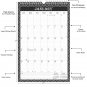 2026 Wall Calendar Spiral-bound Twin-Wire Binding - 12 Months Planner 11" x 17" -  #014 (B&W)